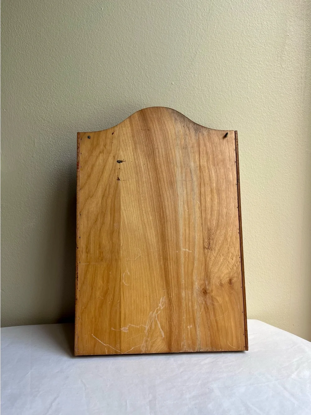 Vintage Wooden Spice Rack Wall Shelf - Natural Wood